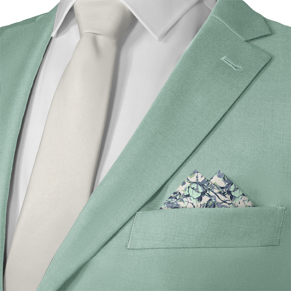 Abstract Floral Pocket Square - 12" Square - Knotty Tie Co.
