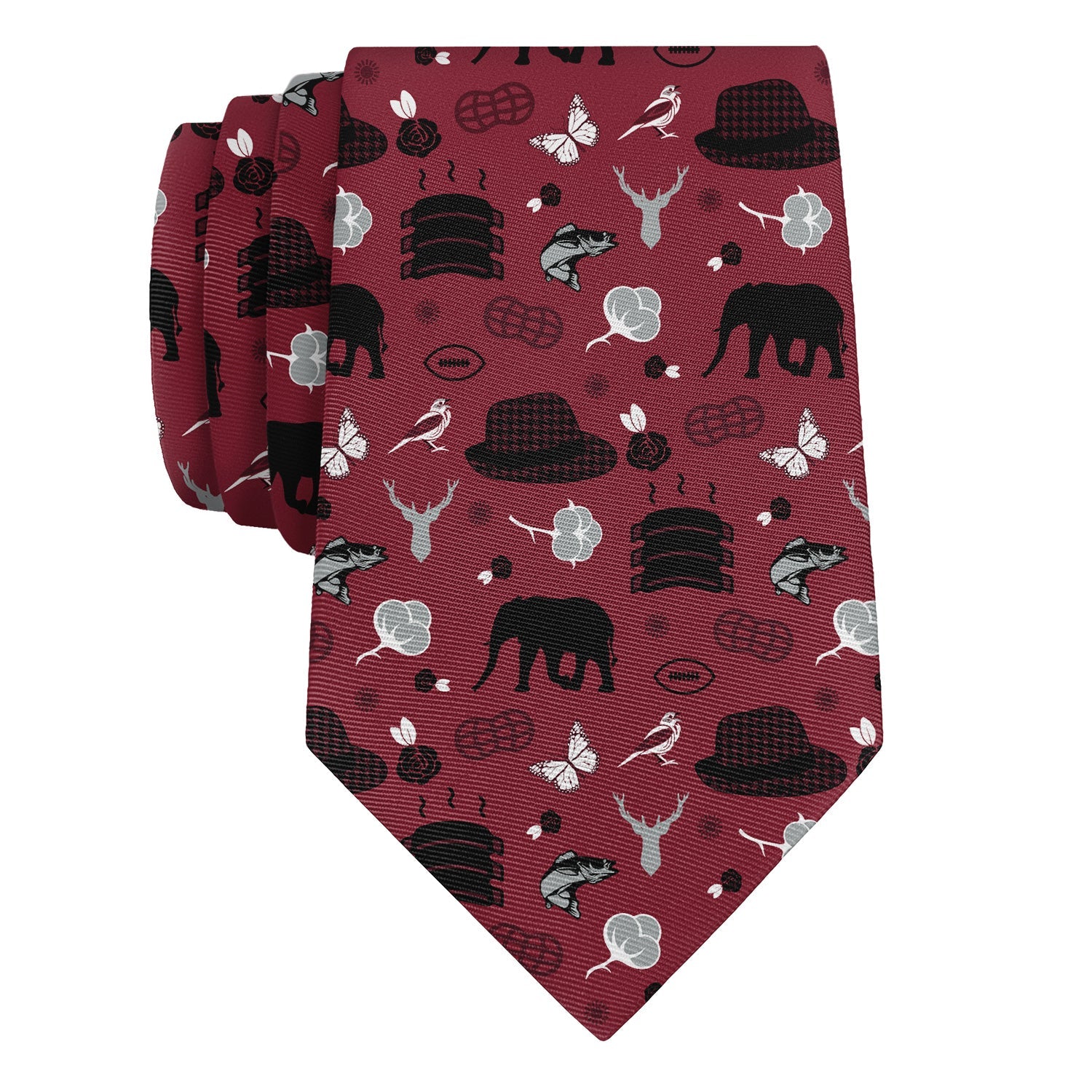 Alabama State Heritage Necktie - Rolled - Knotty Tie Co.