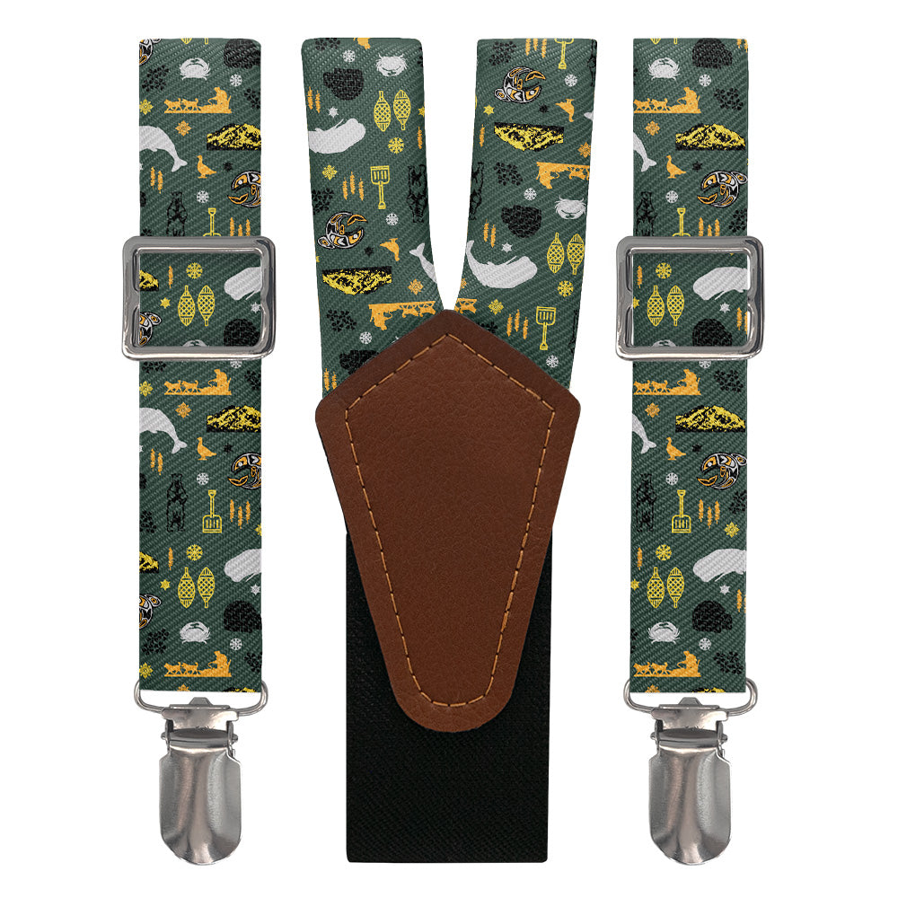 Alaska State Heritage Suspenders - Main View - Knotty Tie Co.