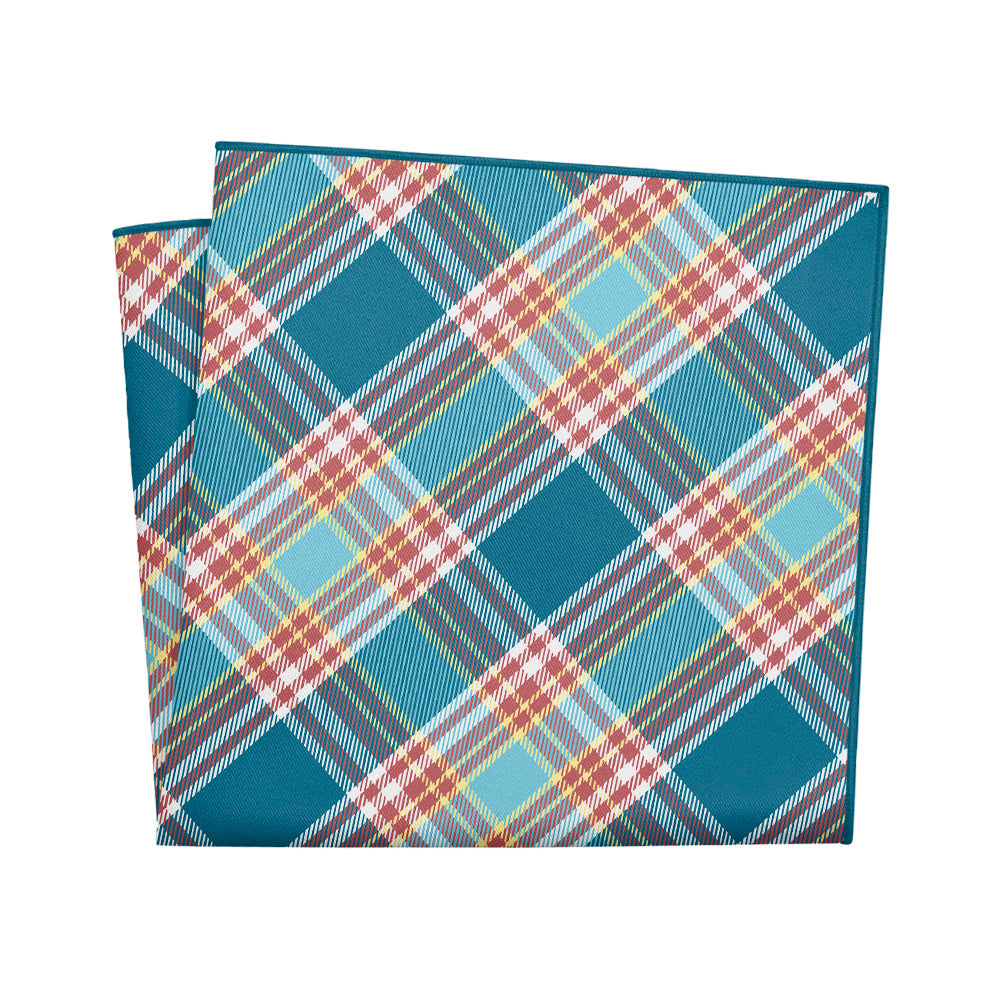 American Plaid Pocket Square - 12" Square - Knotty Tie Co.