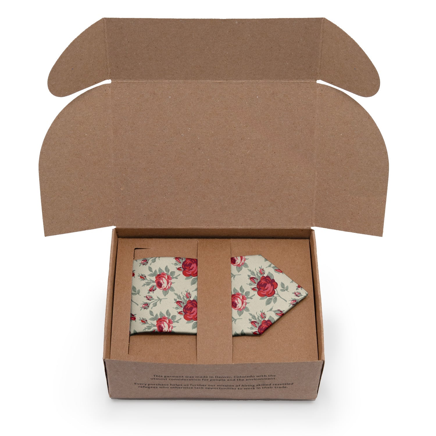 Antique Rose Necktie - Packaging - Knotty Tie Co.