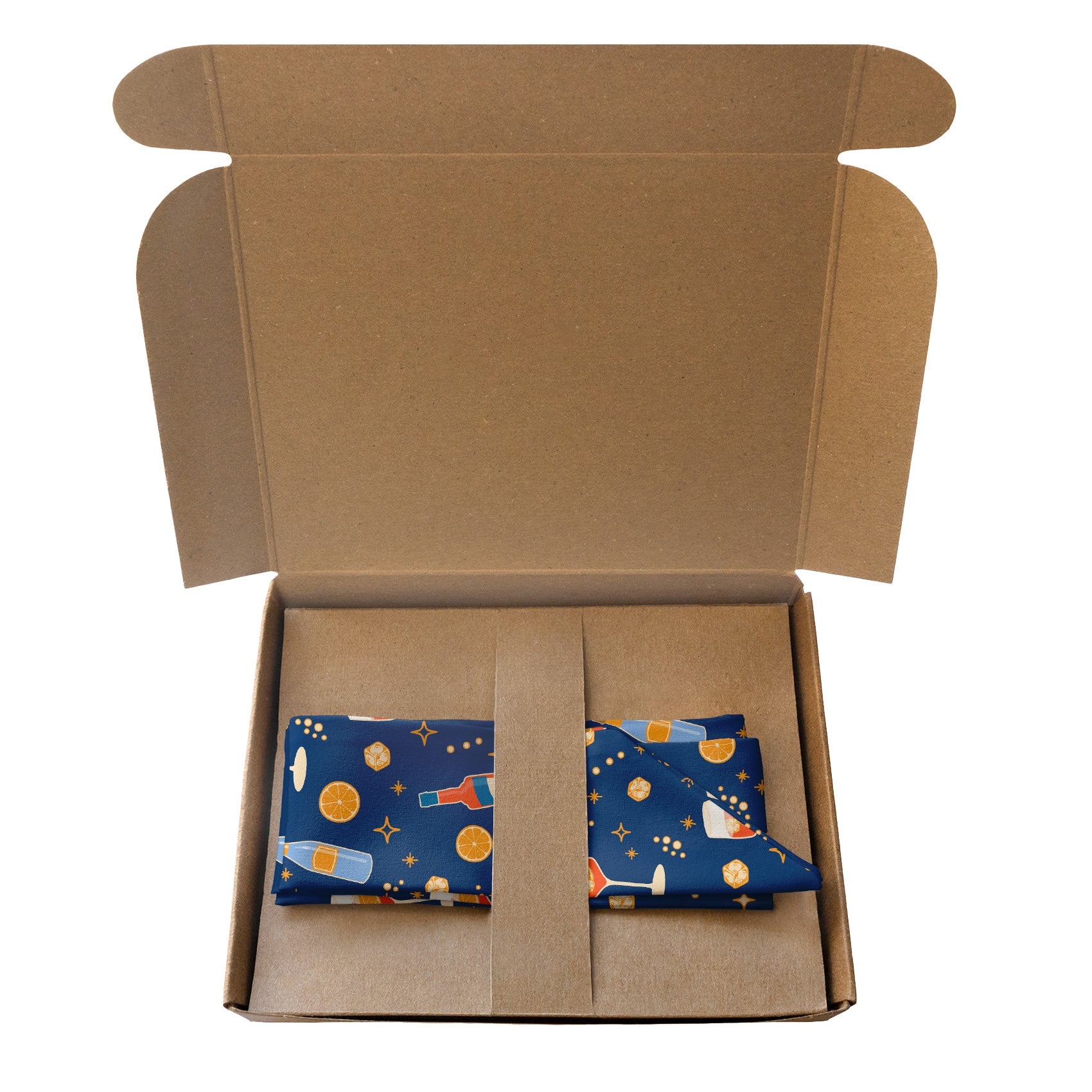 Aperol Spritz Hair Scarf - Packaging - Knotty Tie Co.