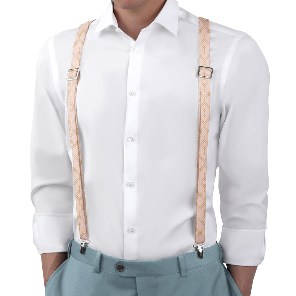 Arcadia Geometric Suspenders - Main View - Knotty Tie Co.