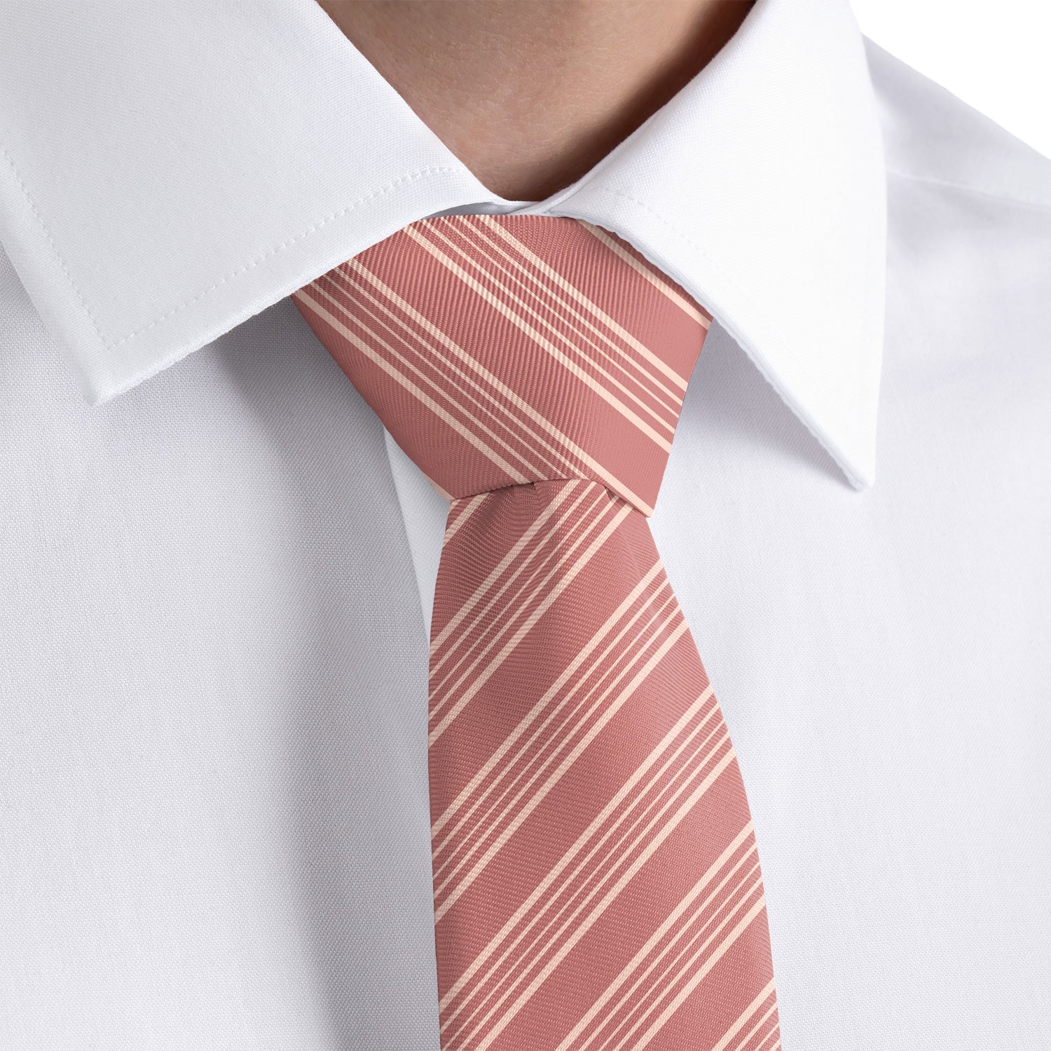 Archer Stripe Necktie - Rolled - Knotty Tie Co.