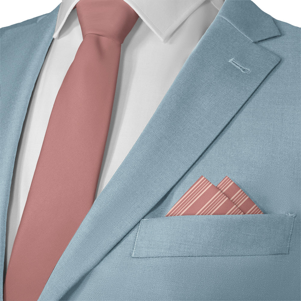 Archer Stripe Pocket Square - 12" Square - Knotty Tie Co.