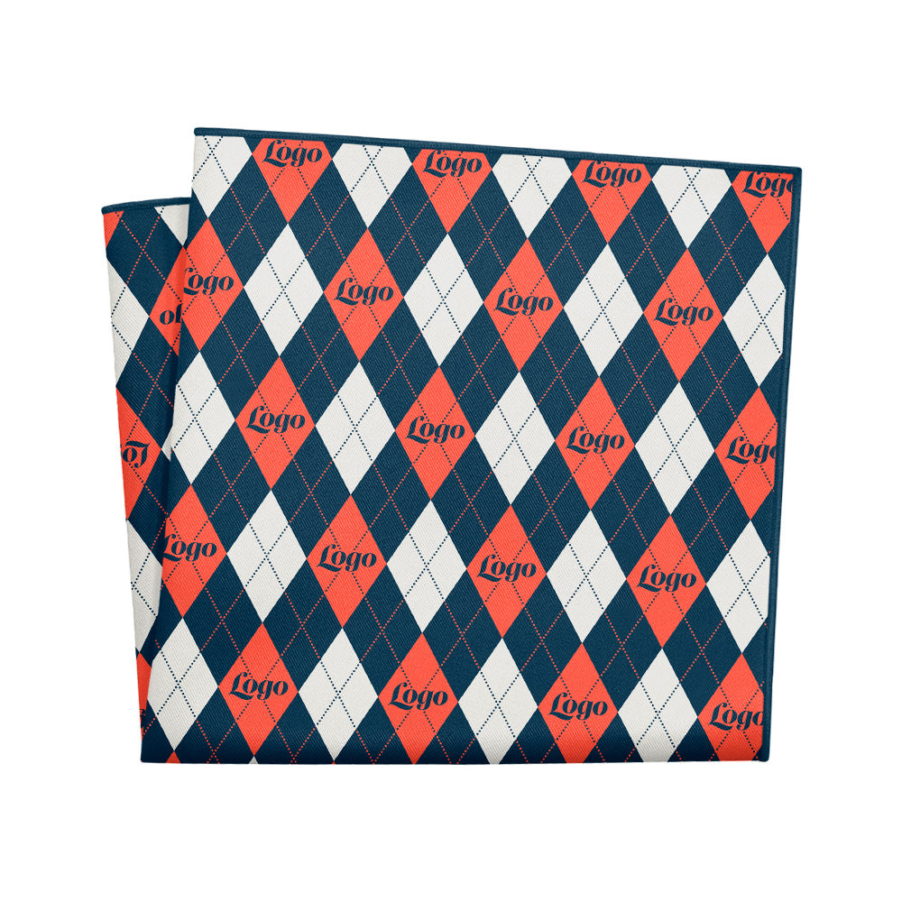 Custom Argyle 2 Logo Pocket Square