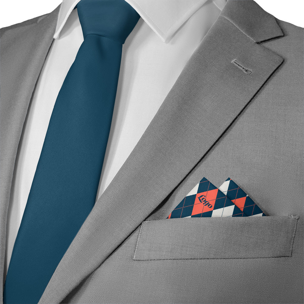 Custom Argyle 2 Logo Pocket Square