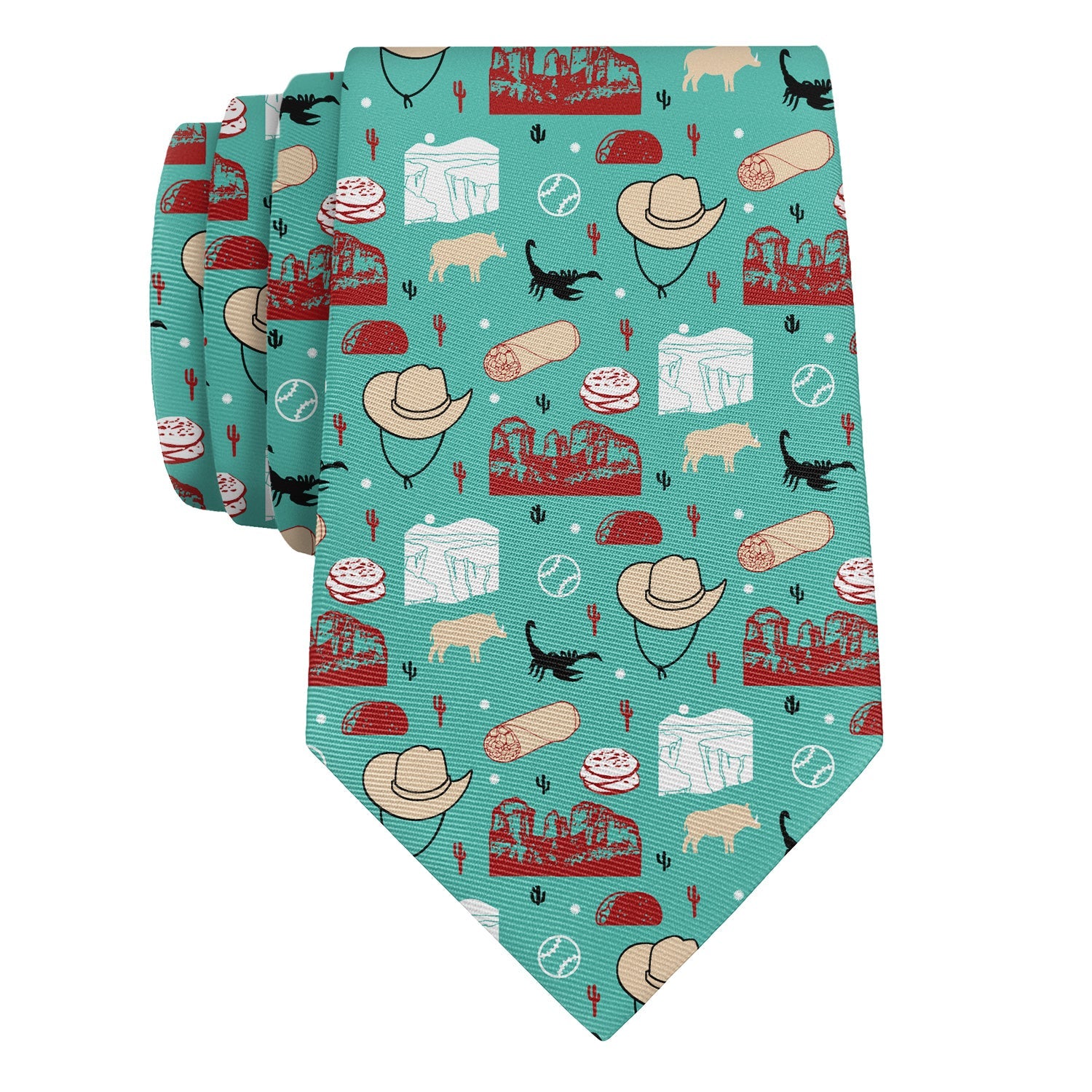 Arizona State Heritage Necktie - Rolled - Knotty Tie Co.