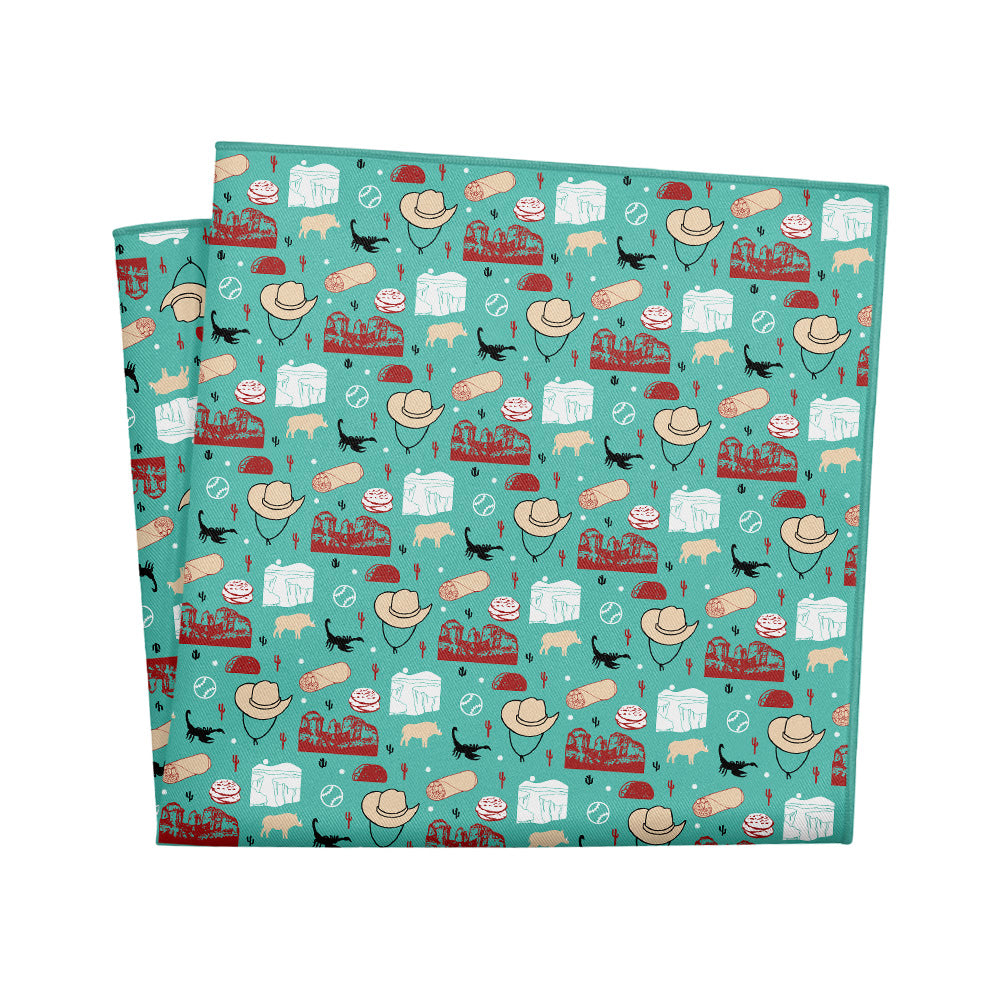 Arizona State Heritage Pocket Square - 12" Square - Knotty Tie Co.