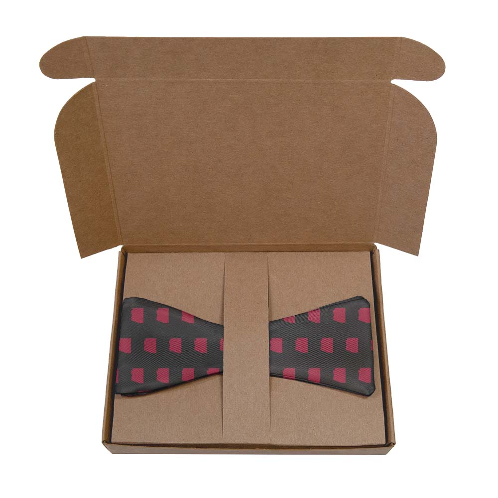 Arizona State Outline Bow Tie- Kraft Gift Box Packaging - Knotty Tie Co.