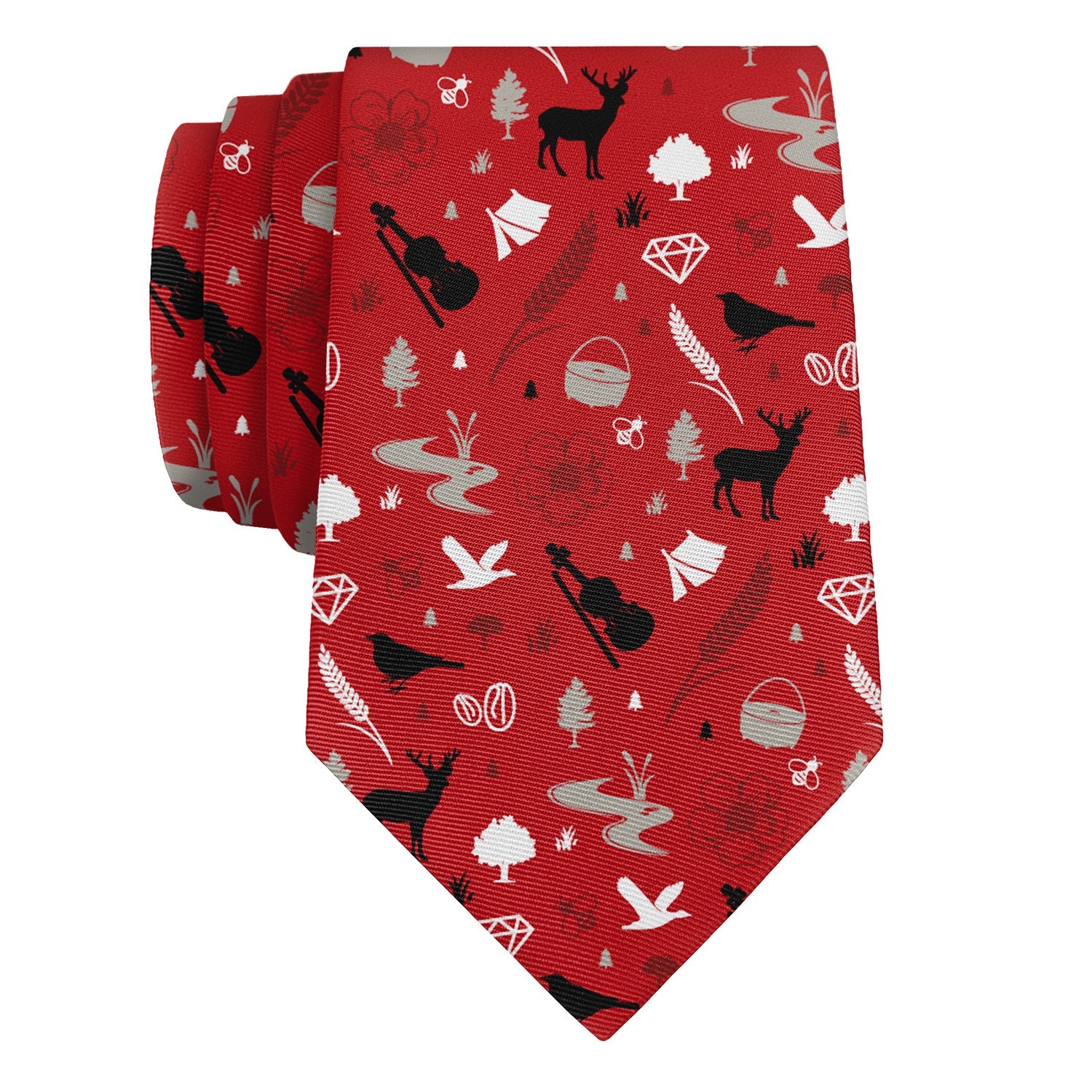 Arkansas State Heritage Necktie - Rolled - Knotty Tie Co.