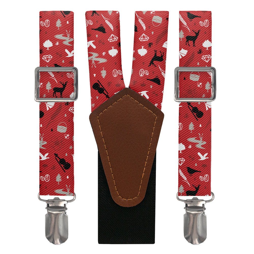 Arkansas State Heritage Suspenders - Main View - Knotty Tie Co.
