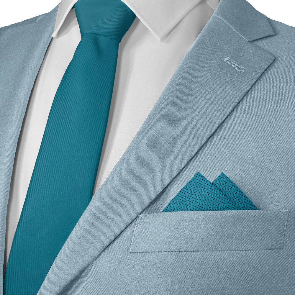 Arrowwood Geometric Pocket Square - 12" Square - Knotty Tie Co.