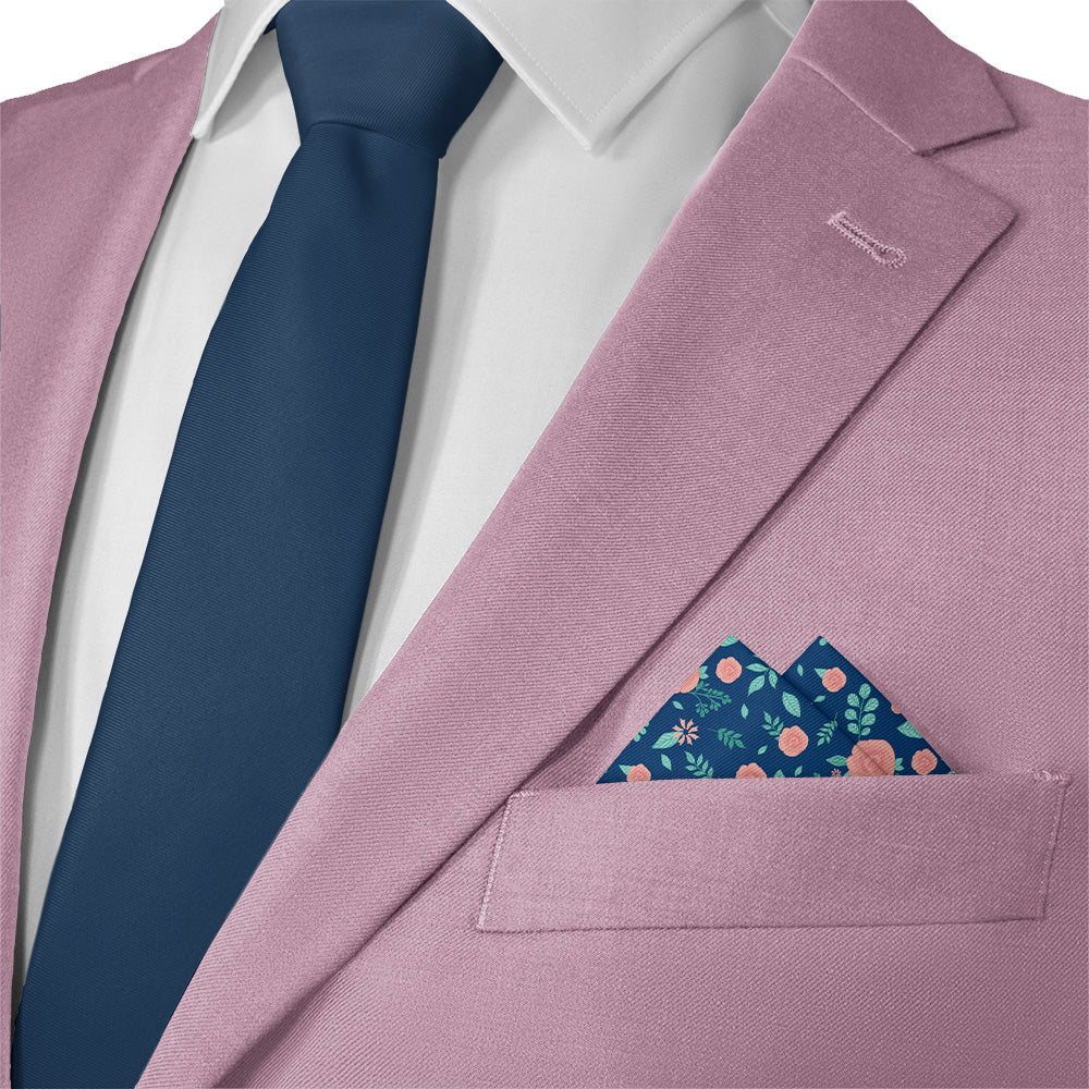 Asta Floral Pocket Square - 12" Square - Knotty Tie Co.