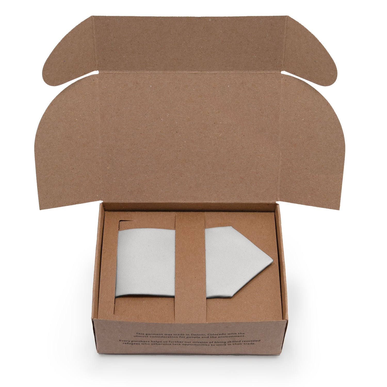 Azazie Ivory Necktie - Packaging - Knotty Tie Co.