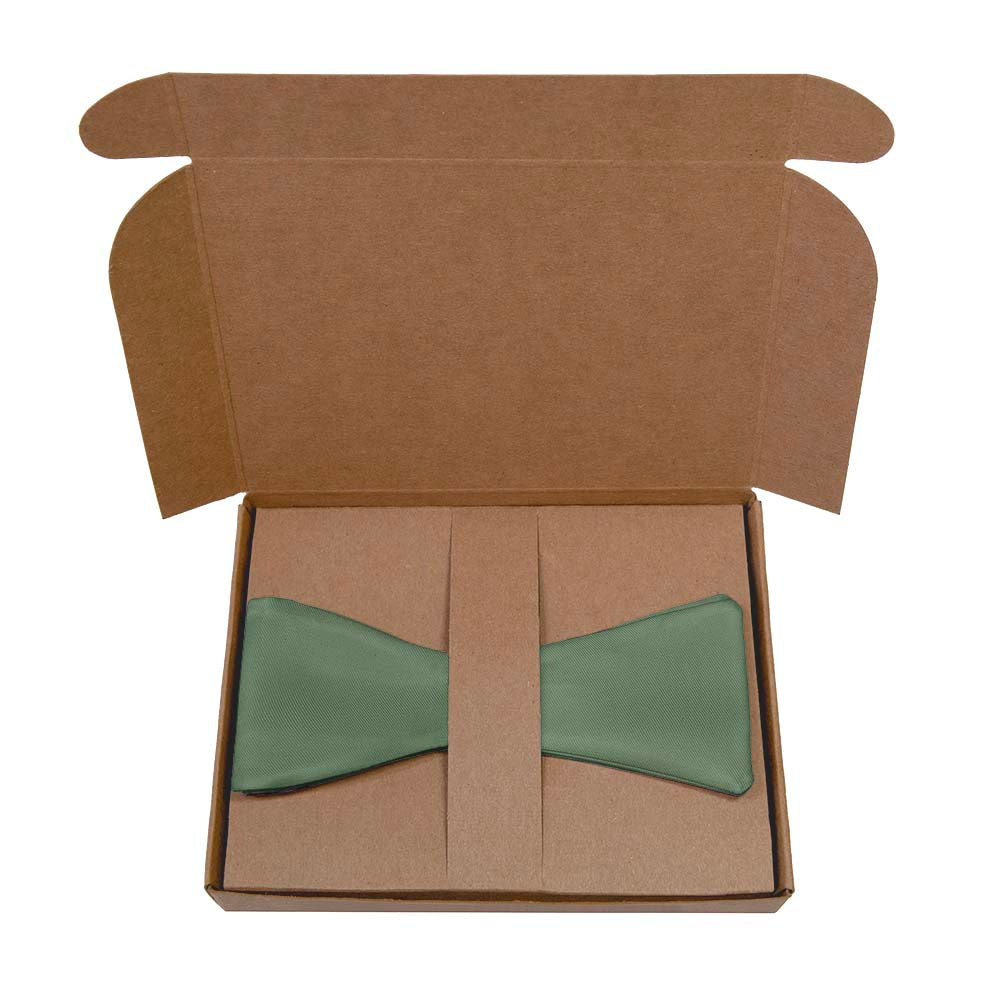 Azazie Eucalyptus Bow Tie- Kraft Gift Box Packaging - Knotty Tie Co.