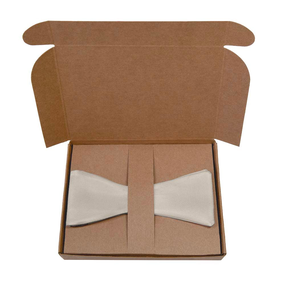 Azazie Frost Bow Tie- Kraft Gift Box Packaging - Knotty Tie Co.