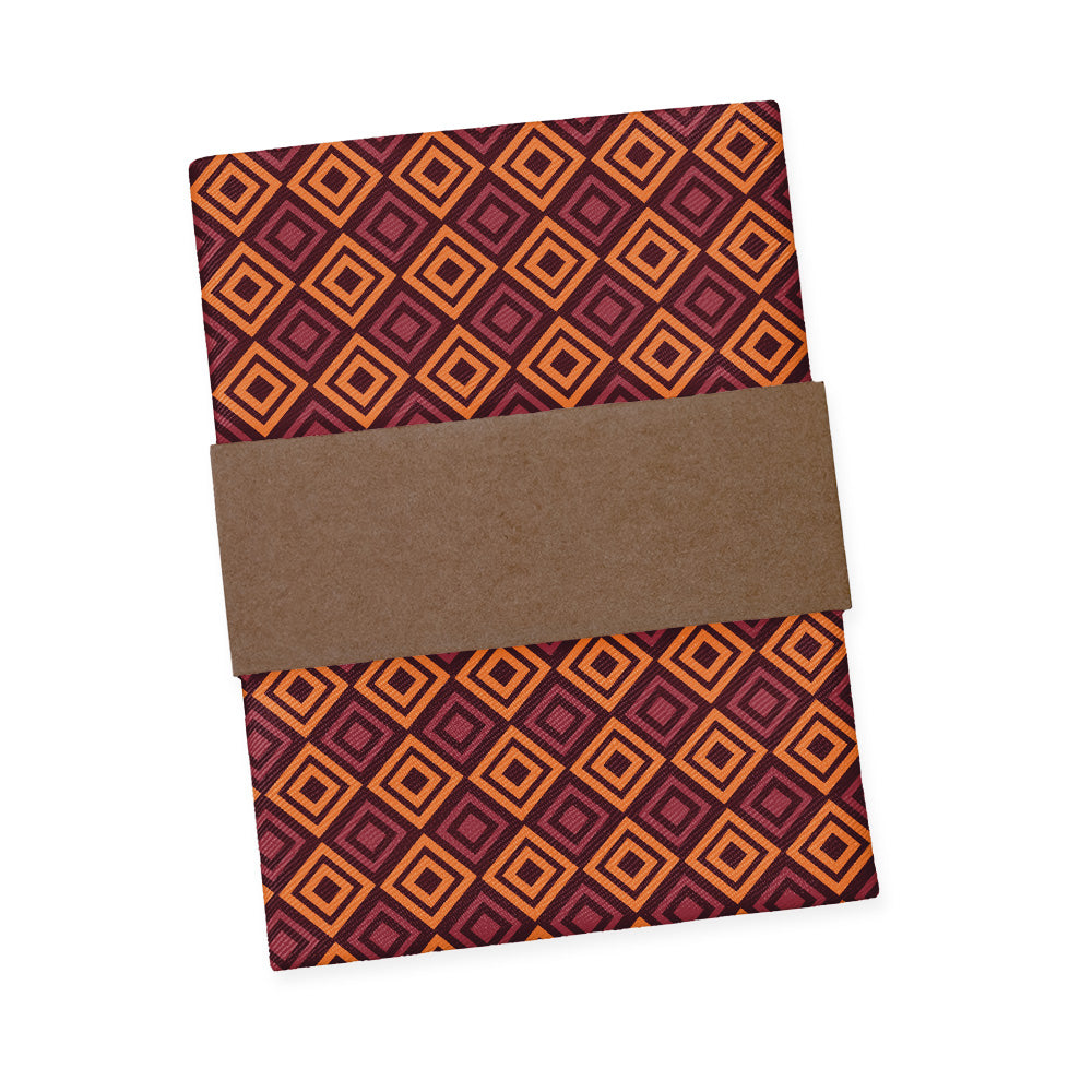 Basil Geometric Pocket Square - Packaging - Knotty Tie Co.