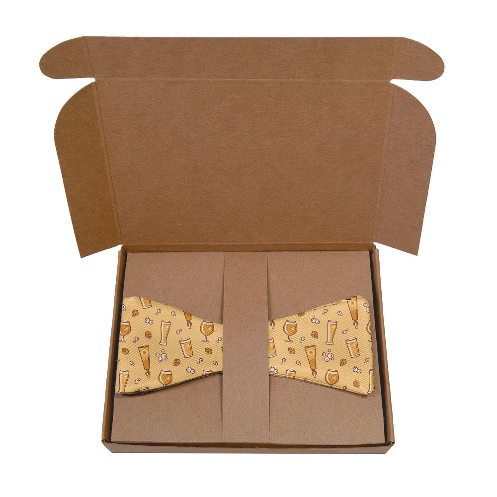Beer Bow Tie - Kraft Gift Box Packaging - Knotty Tie Co.