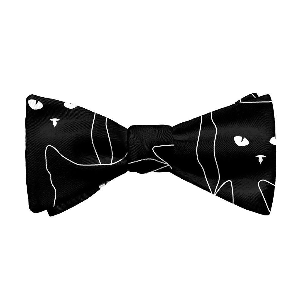 Black Cats Bow Tie - Adult Standard Self-Tie 14-18" -  - Knotty Tie Co.