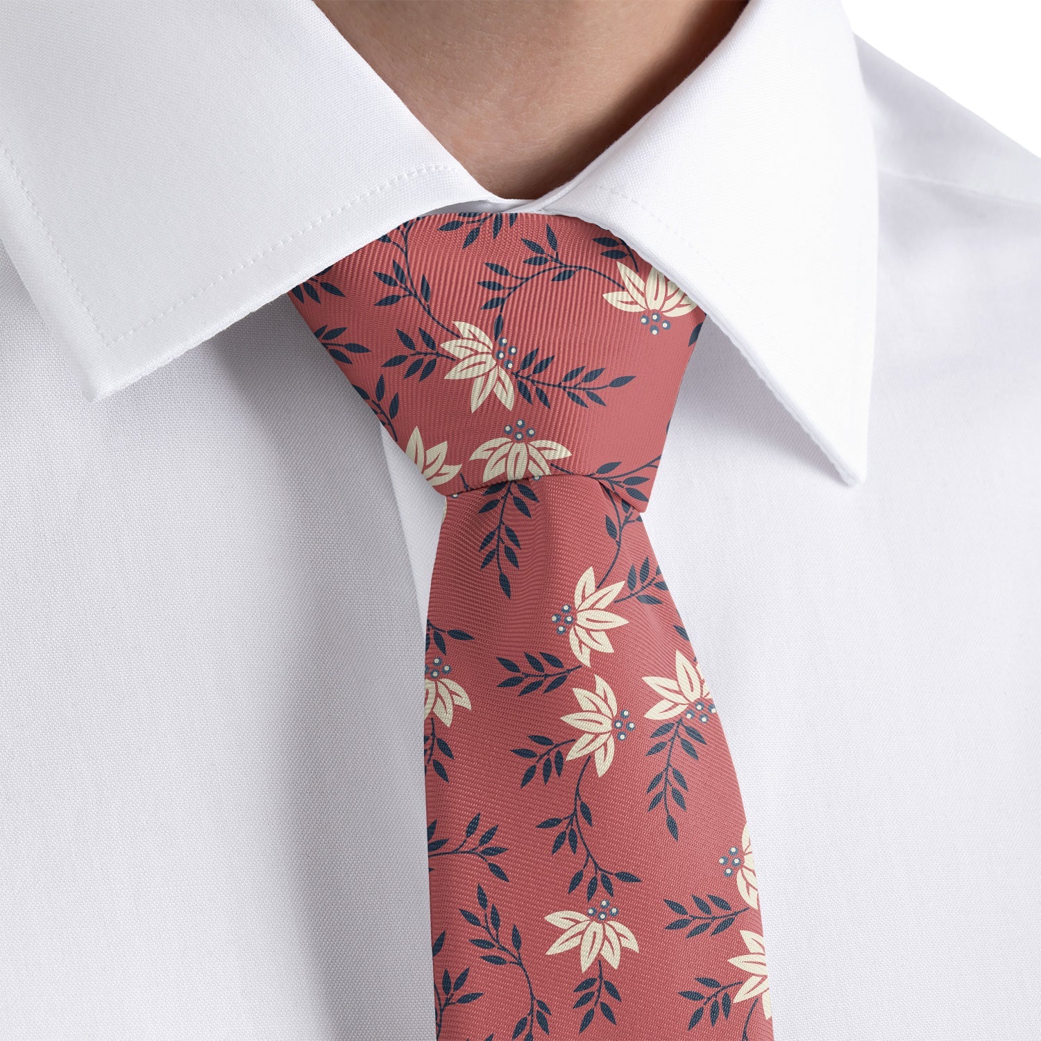 Blossom Heritage Necktie - Rolled - Knotty Tie Co.