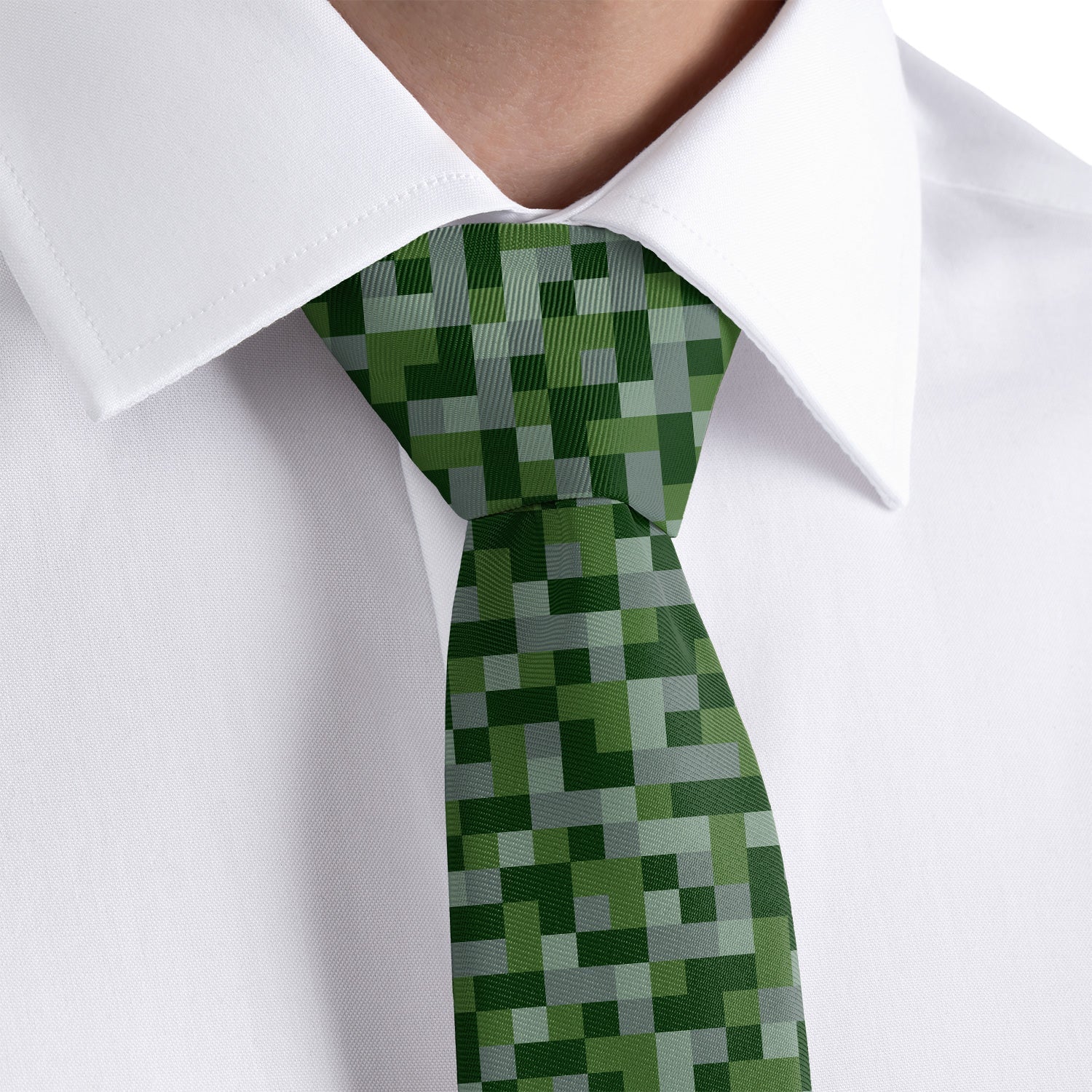 Blur Geometric Necktie - Rolled - Knotty Tie Co.