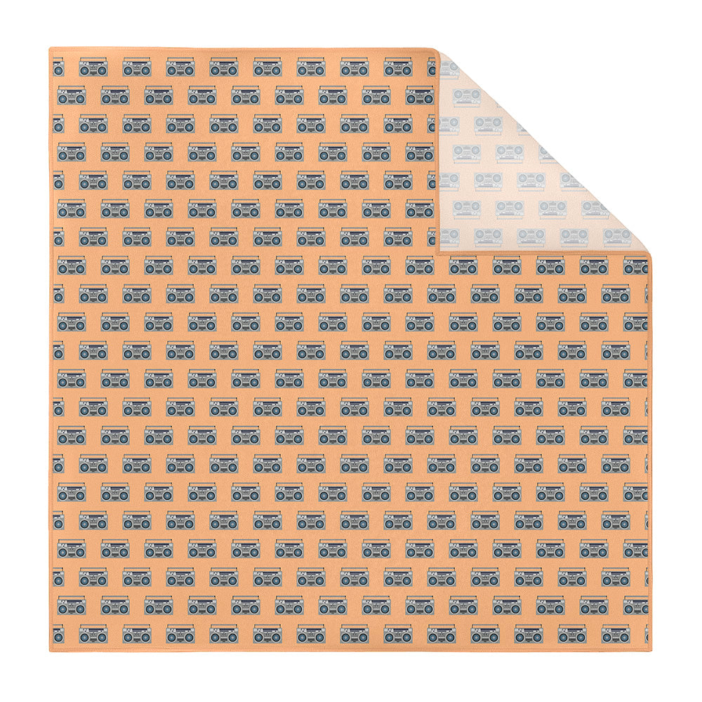 Boombox Pocket Square - Printed - Knotty Tie Co.