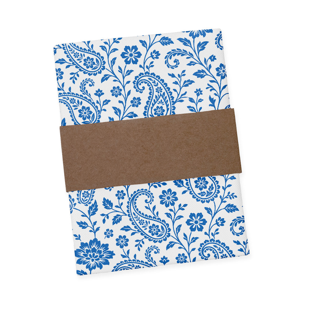 Botanical Paisley Pocket Square - Printed - Knotty Tie Co.