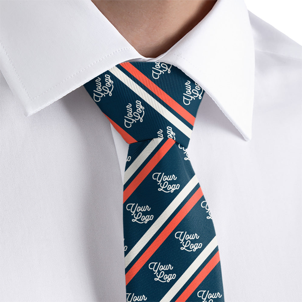 Custom Brooklyn 2 Logo Tie - Rolled - Knotty Tie Co.
