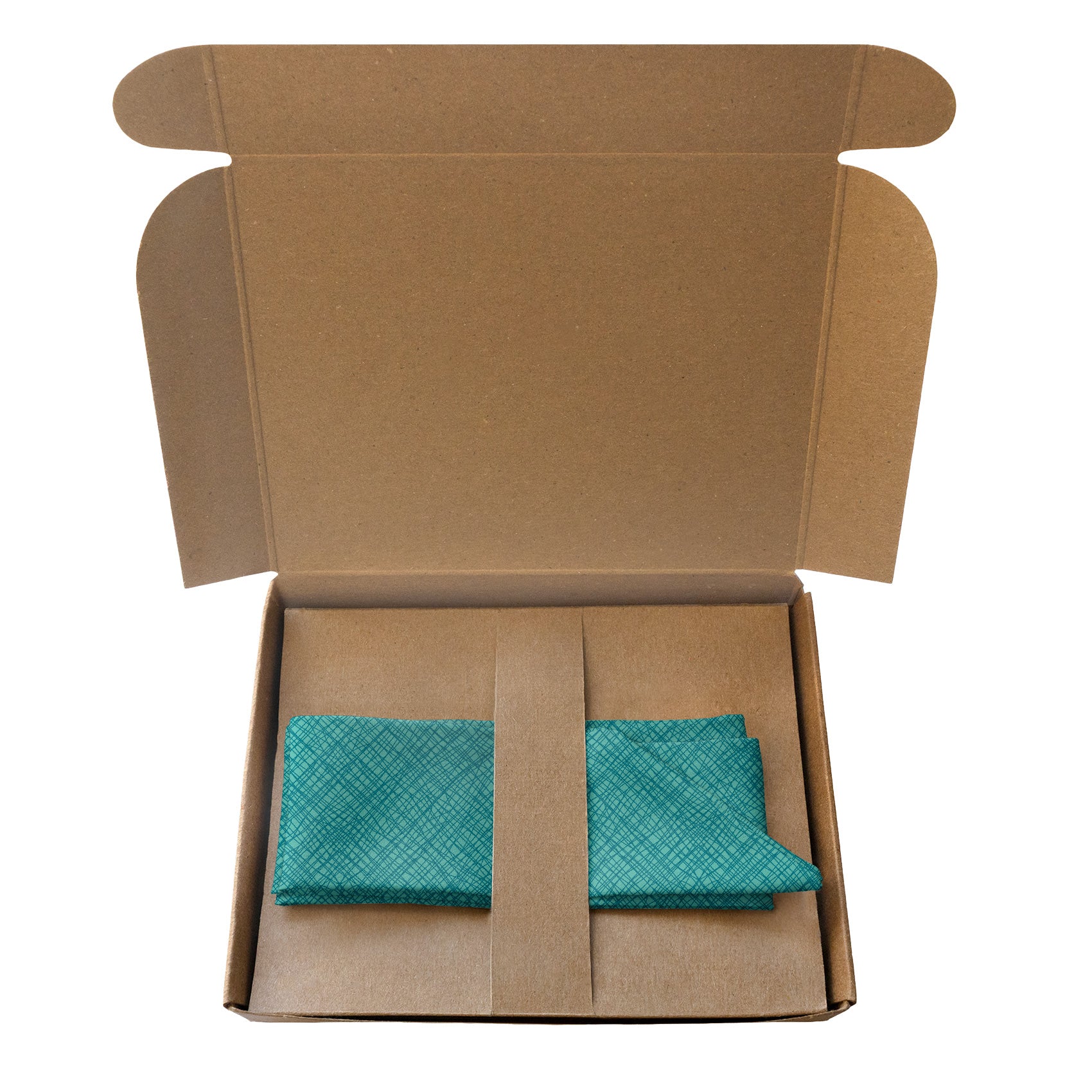 Burlap Crosshatch Hair Scarf - Packaging - Knotty Tie Co.