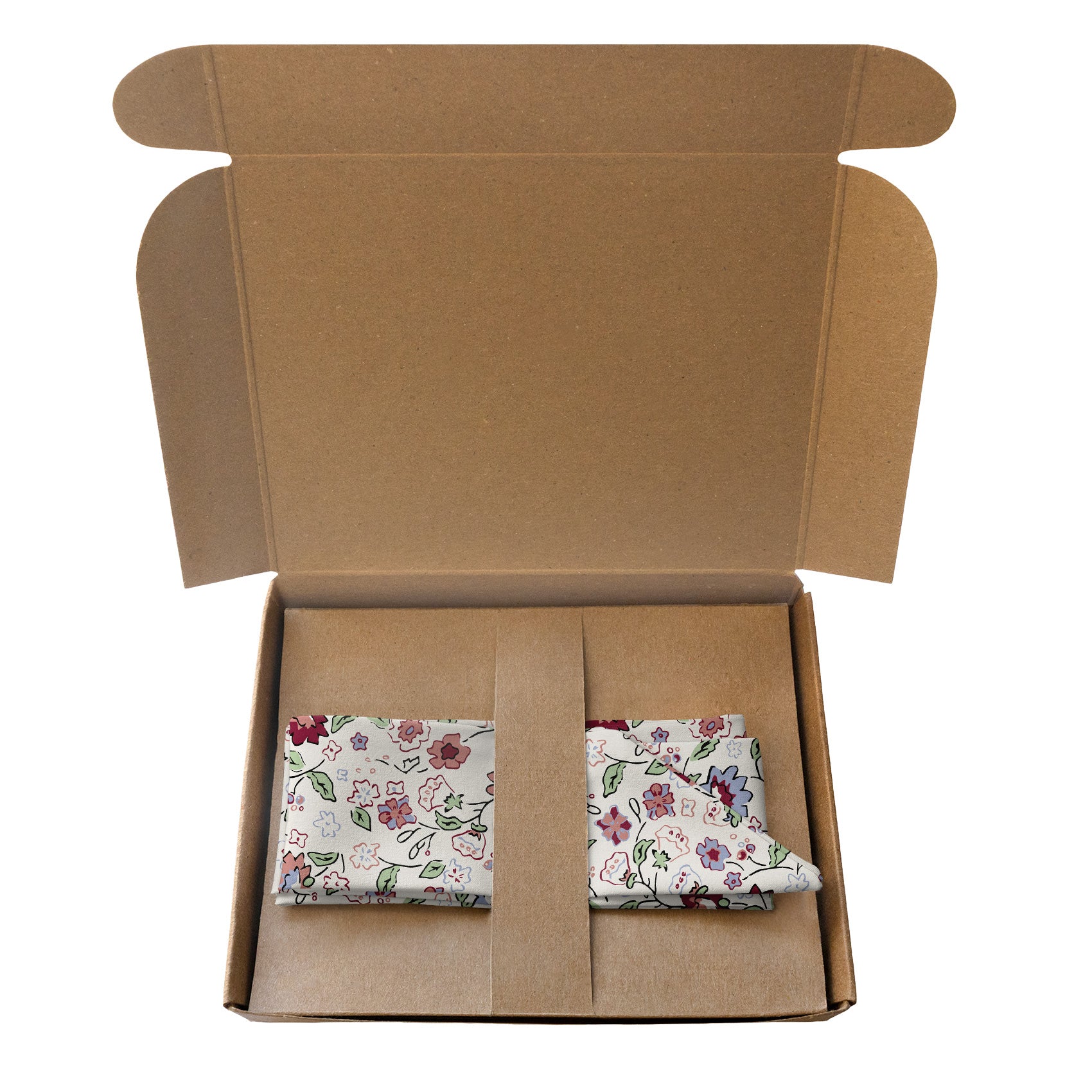 Cecile Floral Hair Scarf - Packaging - Knotty Tie Co.
