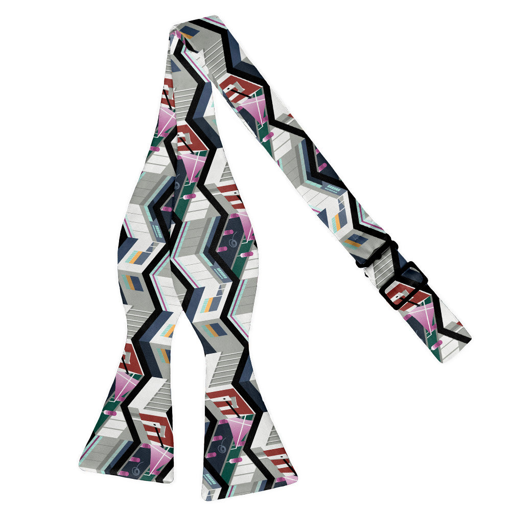 Cherry Creek Herringbone Bow Tie - Adult Standard Self-Tie 14-18" - Knotty Tie Co.