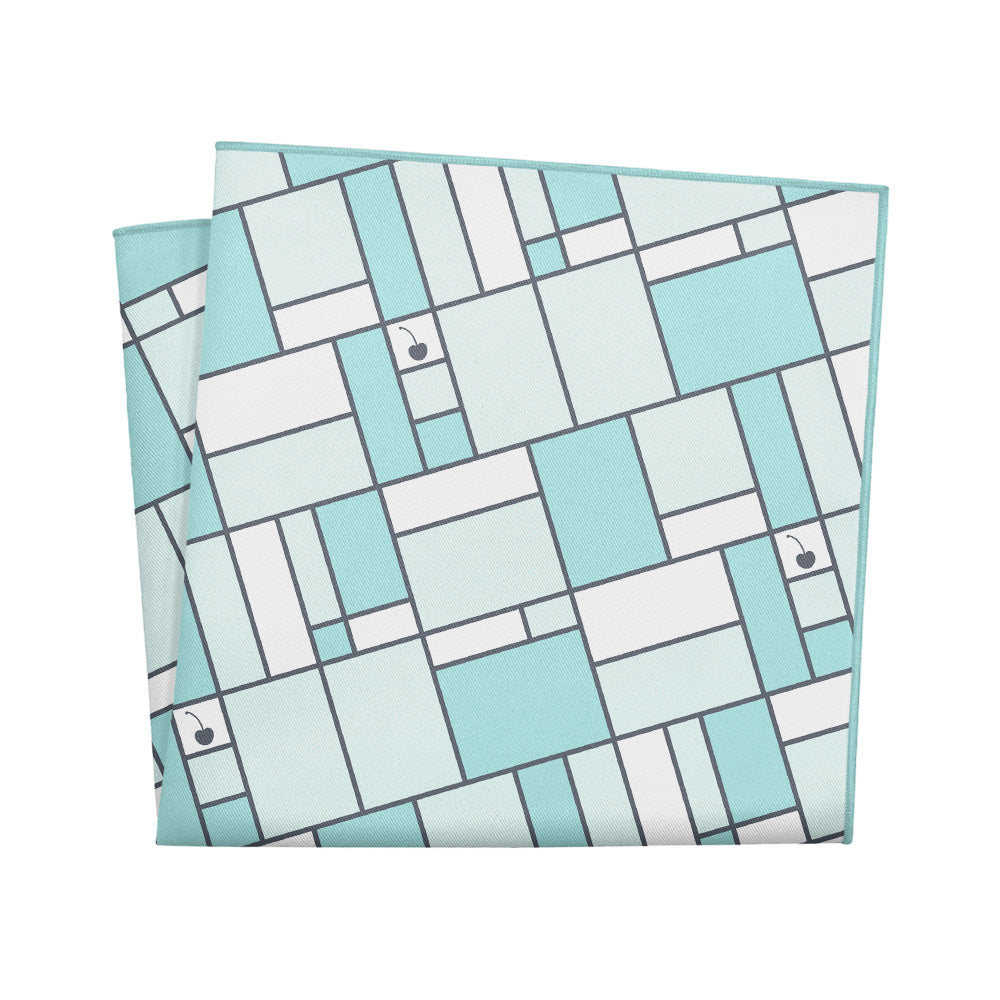 Cherry Creek Windowpane Pocket Square - 12" Square - Knotty Tie Co.