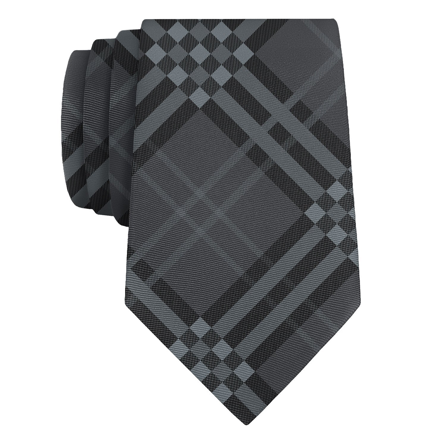 Cincy Plaid Necktie - Rolled - Knotty Tie Co.