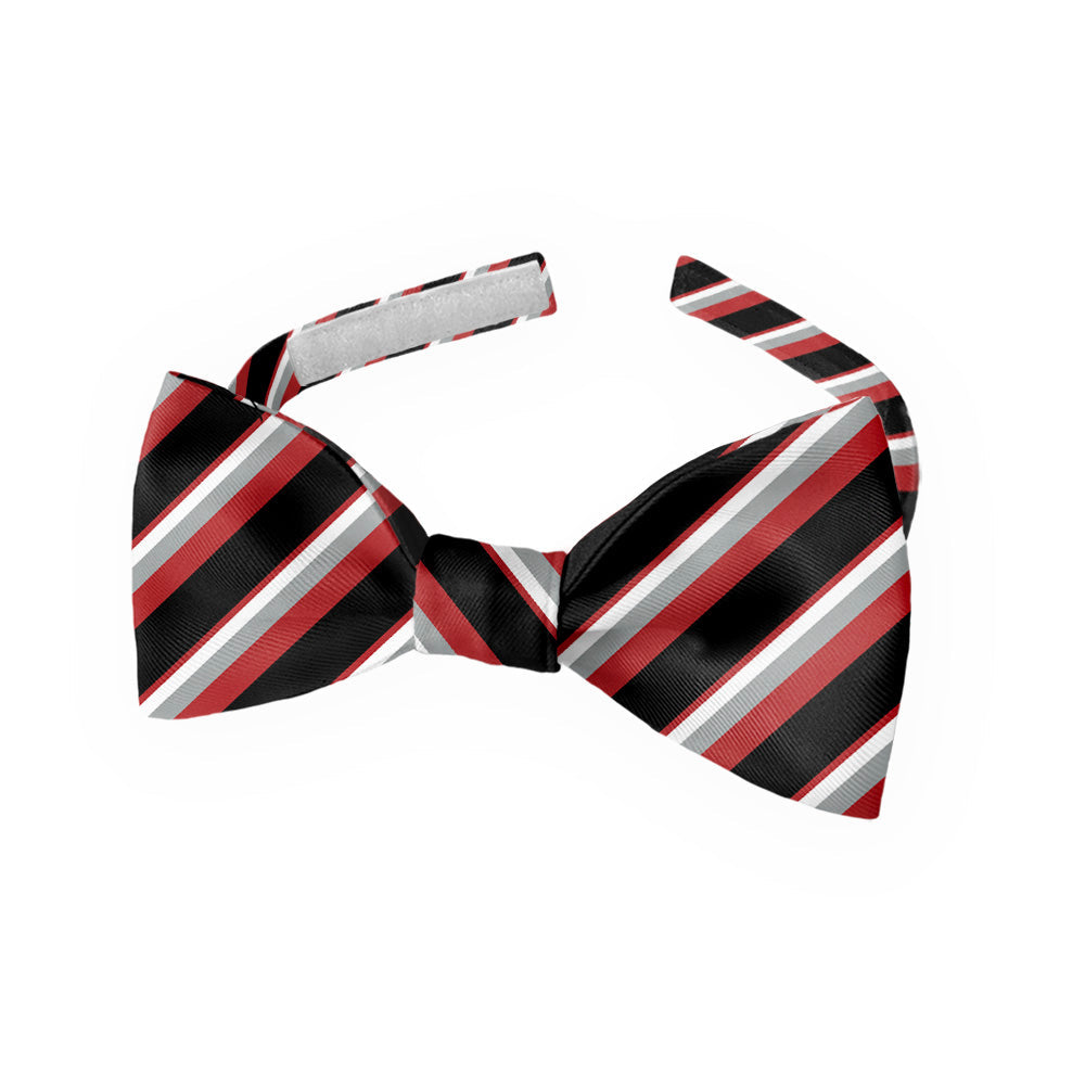 Clarke Stripe Bow Tie - Kids Pre-Tied 9.5-12.5" -  - Knotty Tie Co.