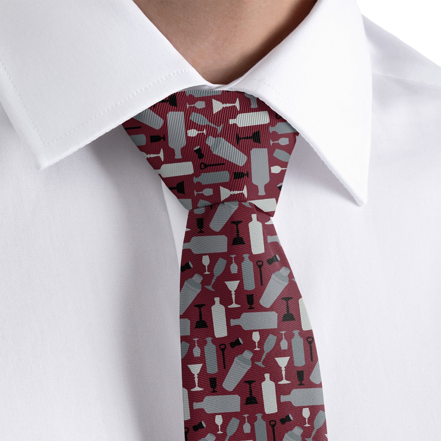 Cocktail Necktie - Rolled - Knotty Tie Co.