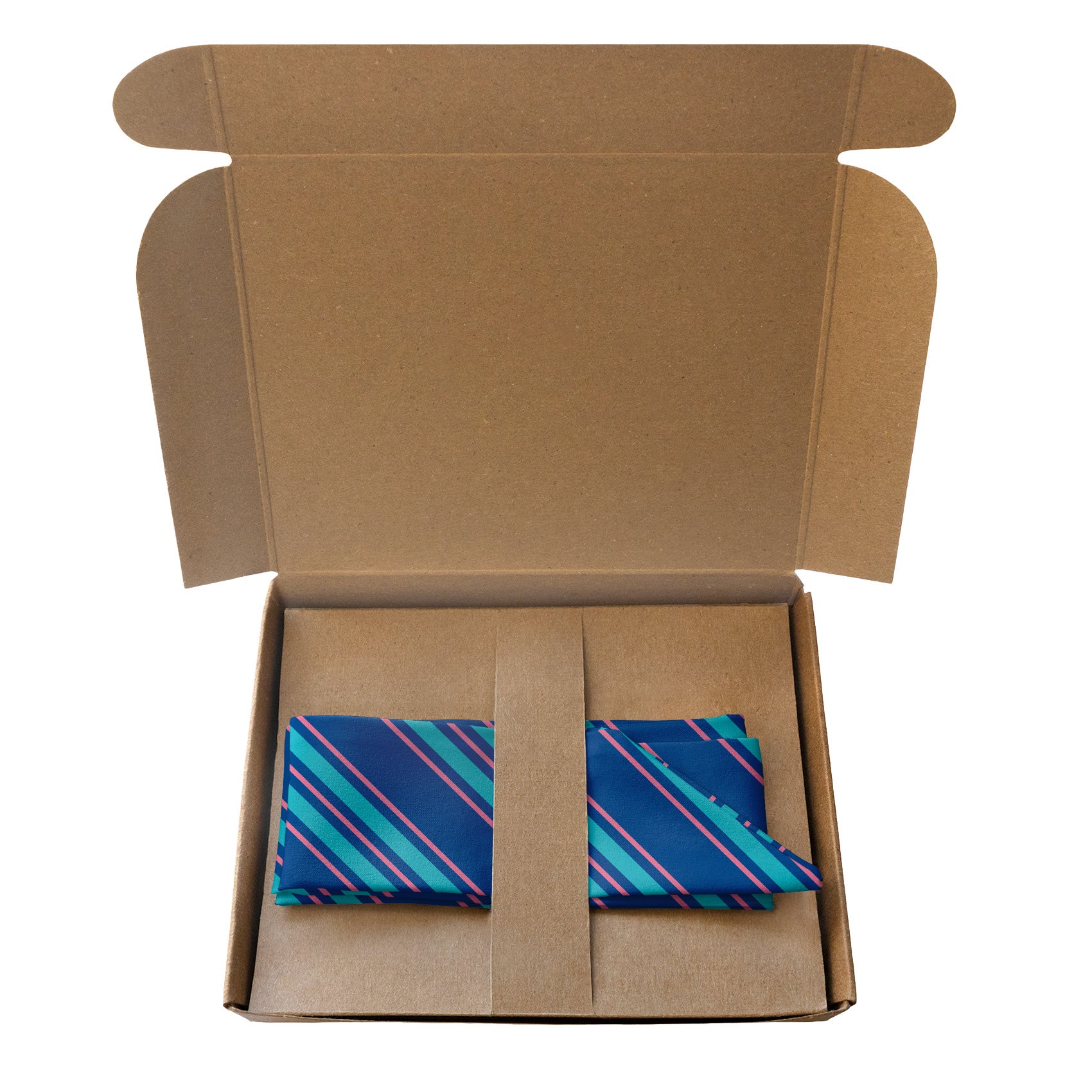 Colfax Stripe Hair Scarf - Packaging - Knotty Tie Co.