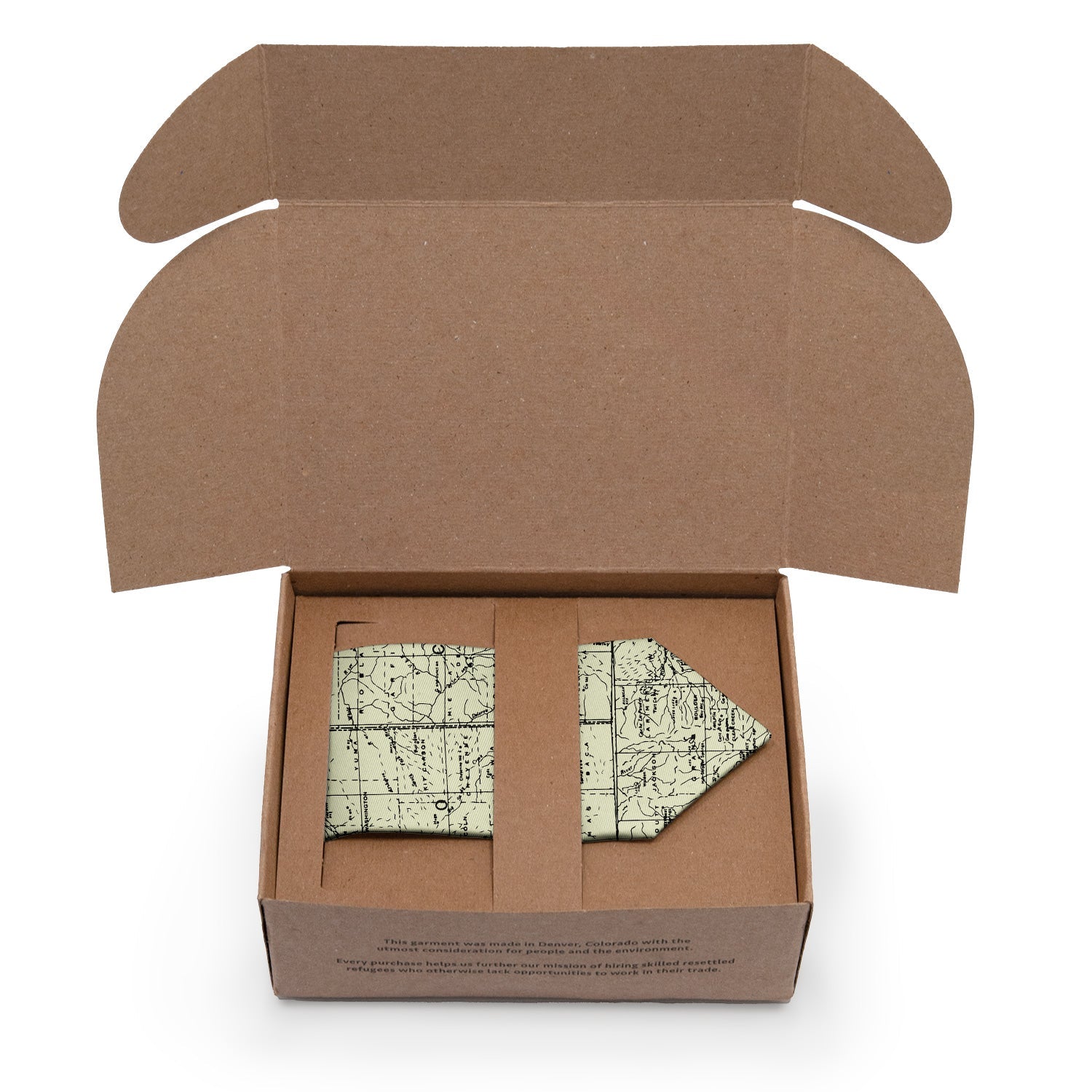 Colorado Map Necktie - Packaging - Knotty Tie Co.