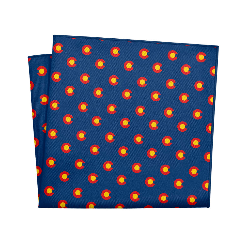 Colorado Flag Pocket Square - 12" Square - Knotty Tie Co.