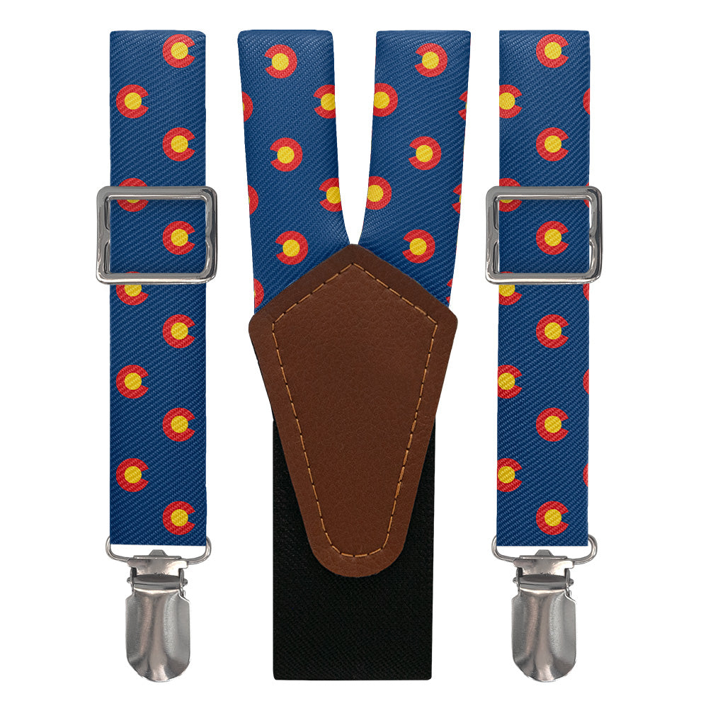 Colorado Flag Suspenders - Main View - Knotty Tie Co.