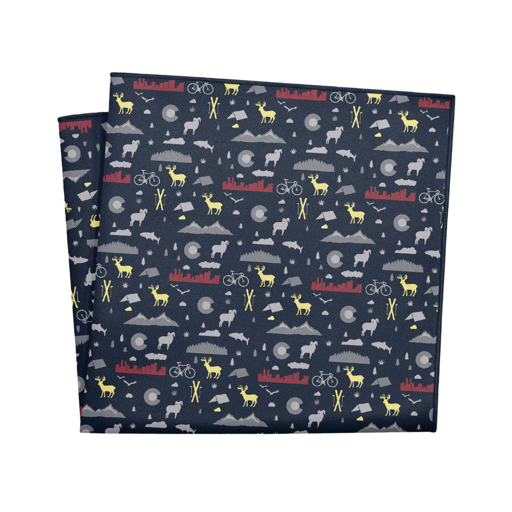 Colorado State Heritage Pocket Square - 12" Square - Knotty Tie Co.