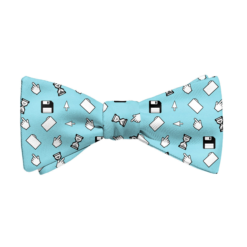 Computer Blues Bow Tie - Adult Standard Self-Tie 14-18" -  - Knotty Tie Co.
