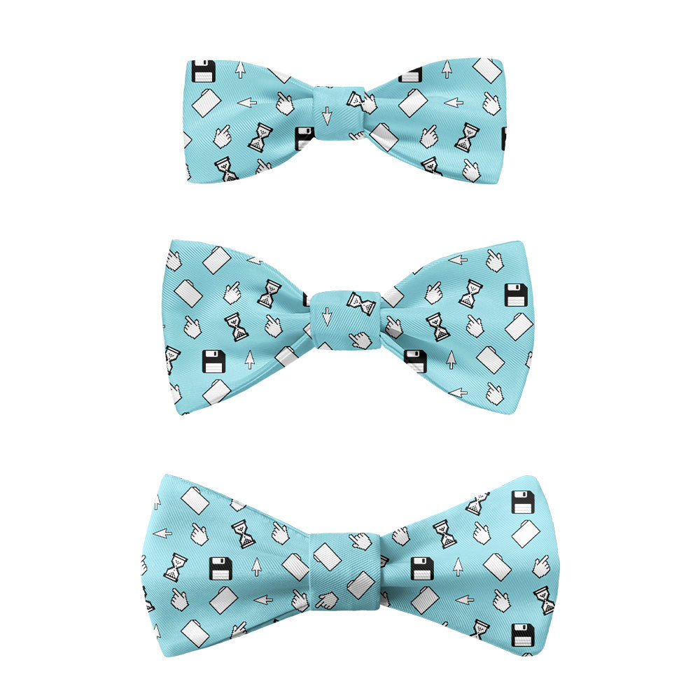 Computer Blues Bow Tie -  -  - Knotty Tie Co.