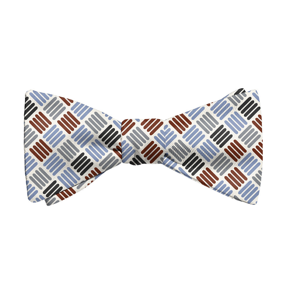 Crosshatch Plaid Bow Tie - Adult Standard Self-Tie 14-18" -  - Knotty Tie Co.
