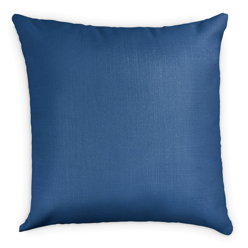 Customizable Solid Linen Square Pillow - Front - Knotty Tie Co.