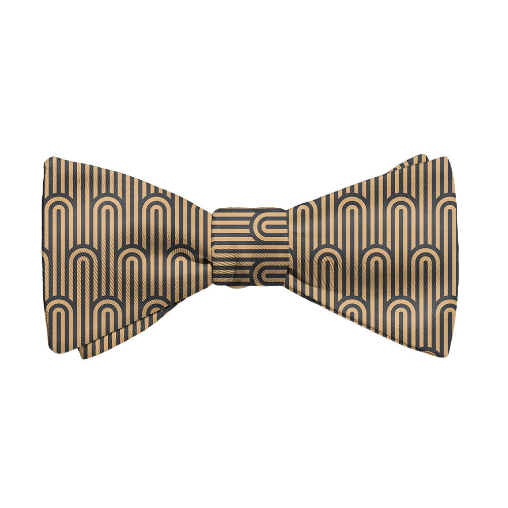 Deco Curves Bow Tie - Adult Standard Self-Tie 14-18" -  - Knotty Tie Co.
