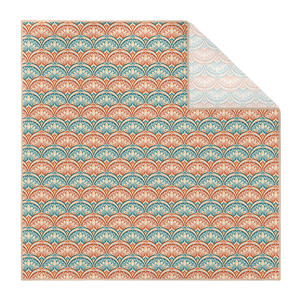 Deco Fan Bloom Pocket Square - Printed - Knotty Tie Co.