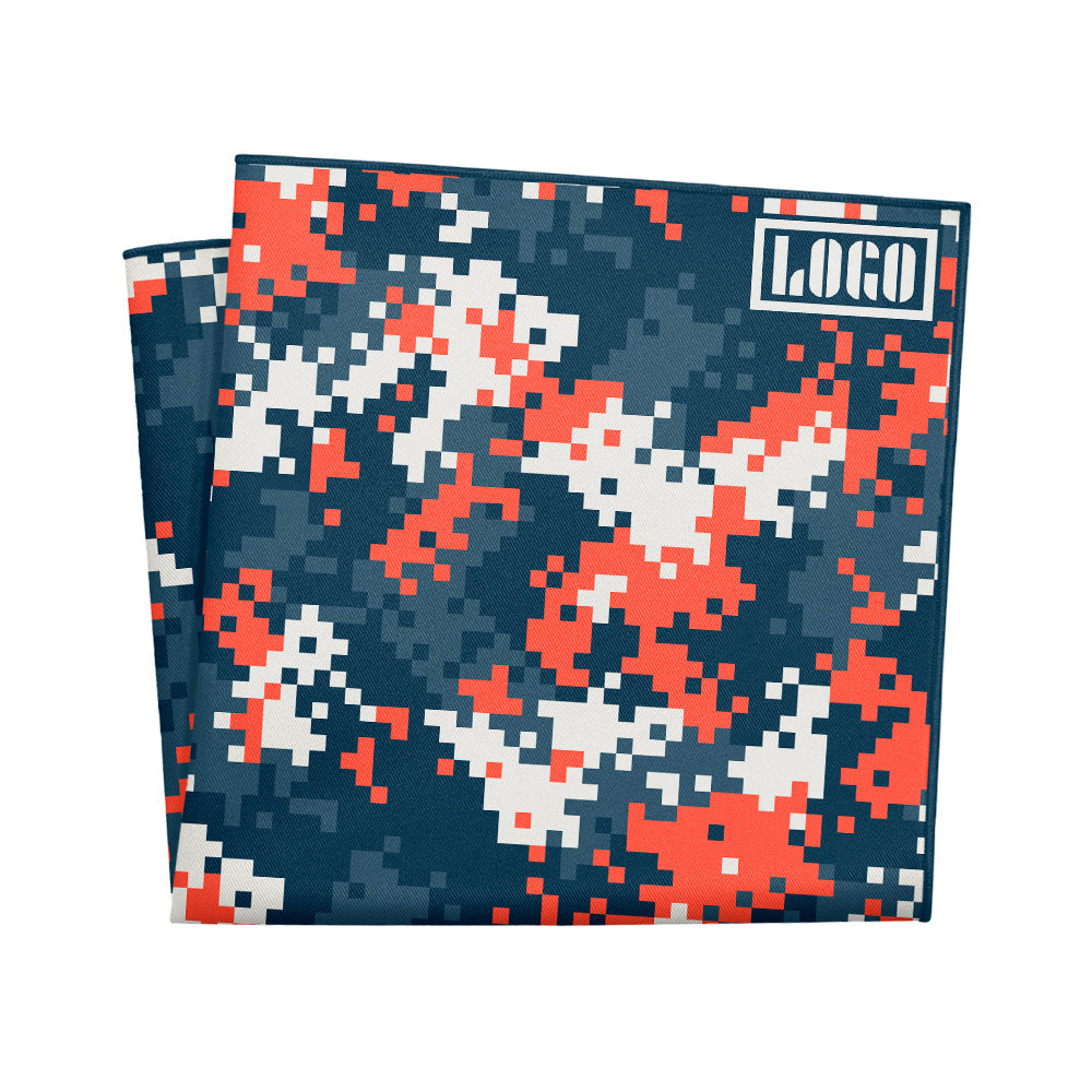 Custom Digi Camo 1 Logo Pocket Square