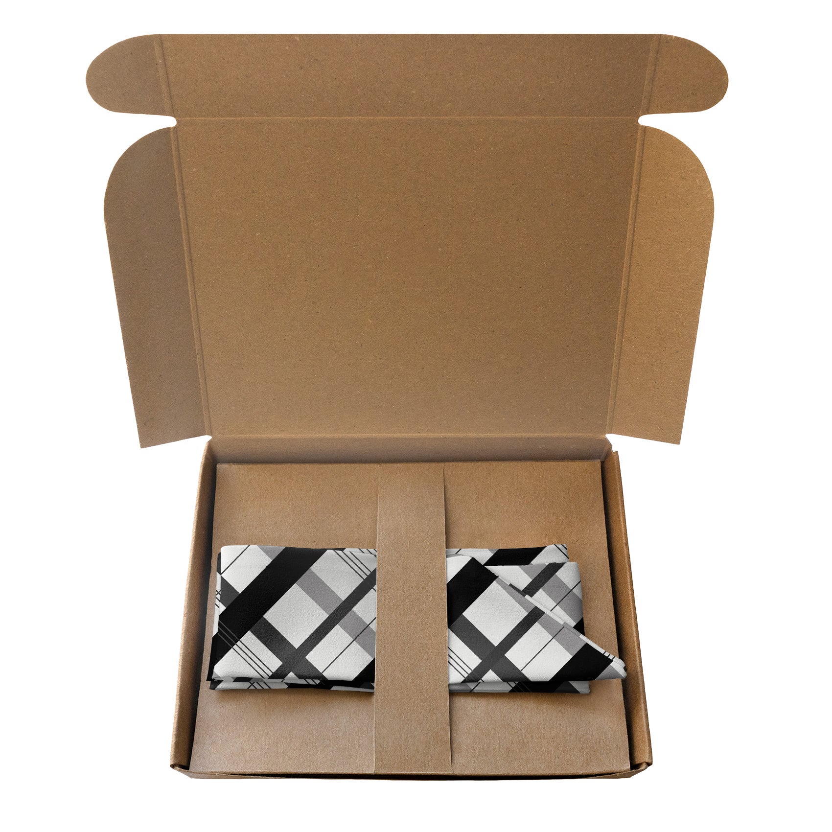 Downing Plaid Hair Scarf - Packaging - Knotty Tie Co.