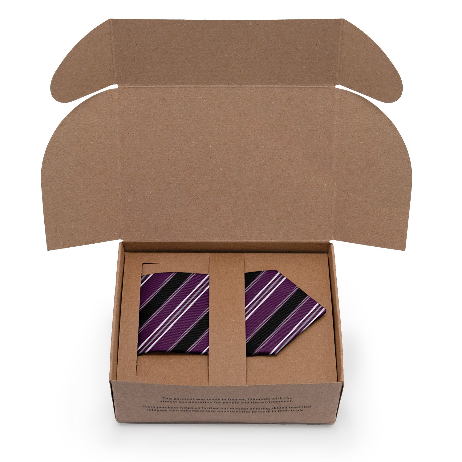 Executive Stripe Necktie - Packaging - Knotty Tie Co.
